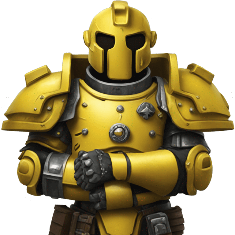 Warhammer 40k thumbs up yellow armor emoji