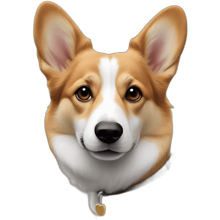 Fully Brown short legs ears down eastern-European-street-dog corgi mix queen anne’s legs emoji