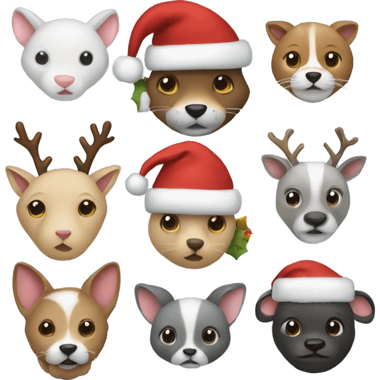 Christmas animals  emoji