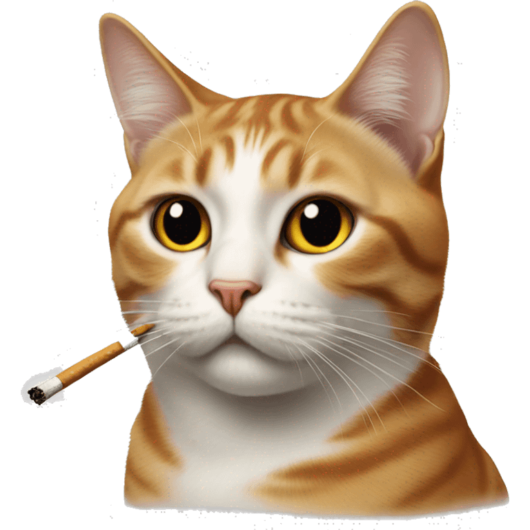 Cat with cigarette  emoji