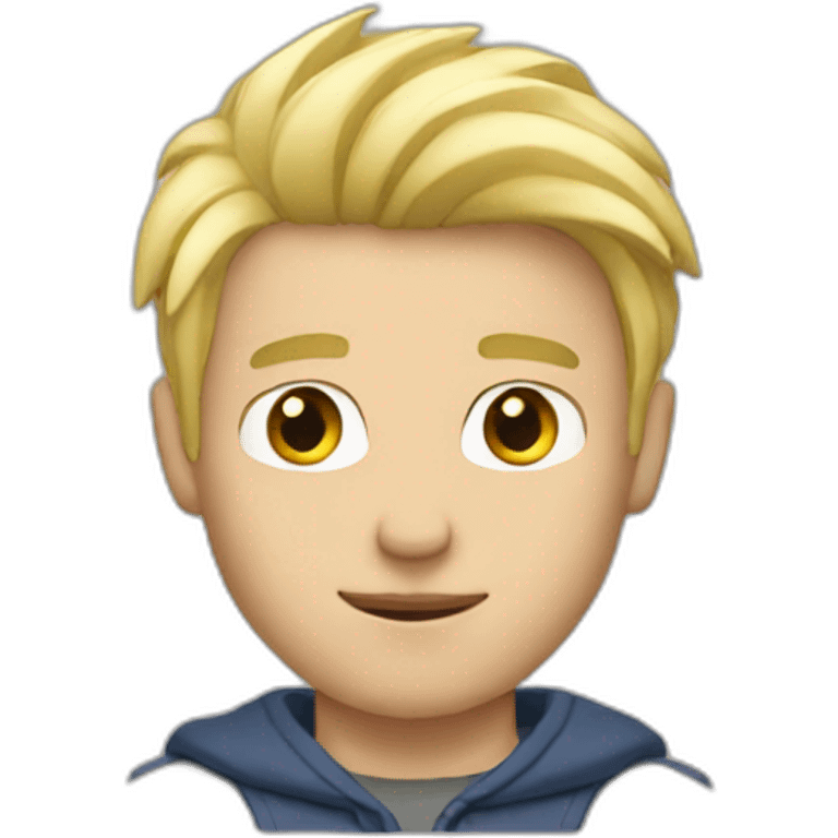 White blonde guy emoji