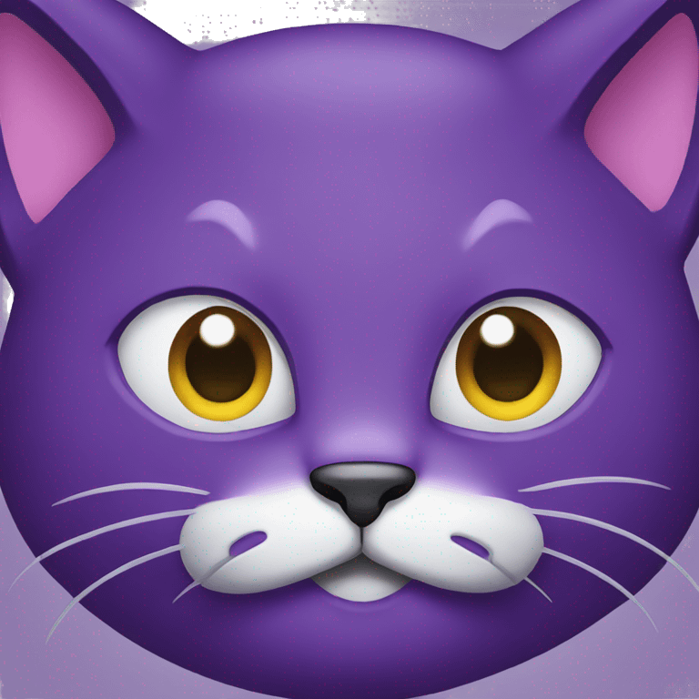 evil purple cat  emoji