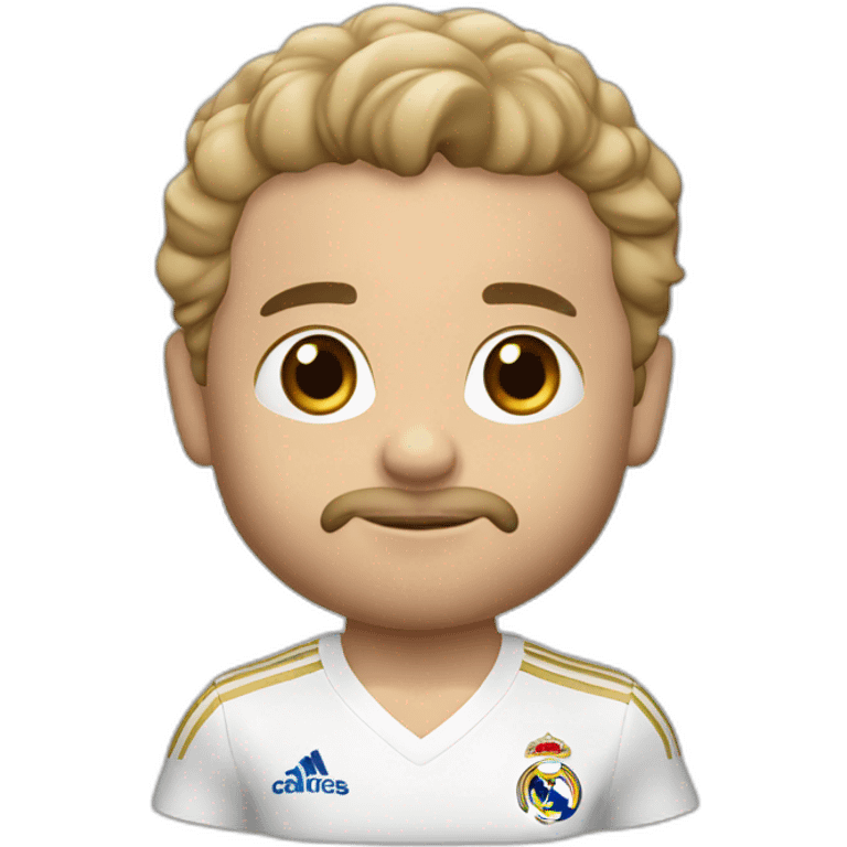 Bebé rubio pelo muy corto Del Real Madrid  emoji