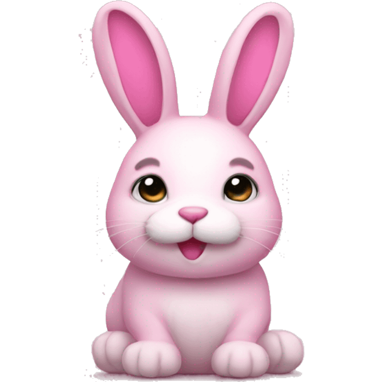 Pink bunny  emoji