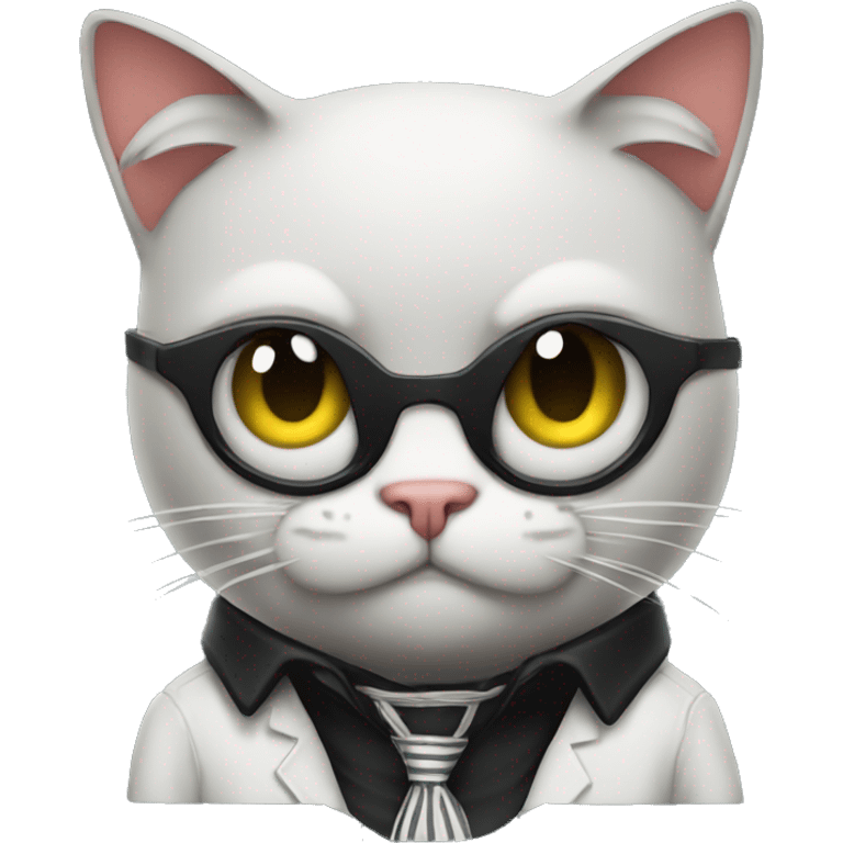 A gangster cat emoji