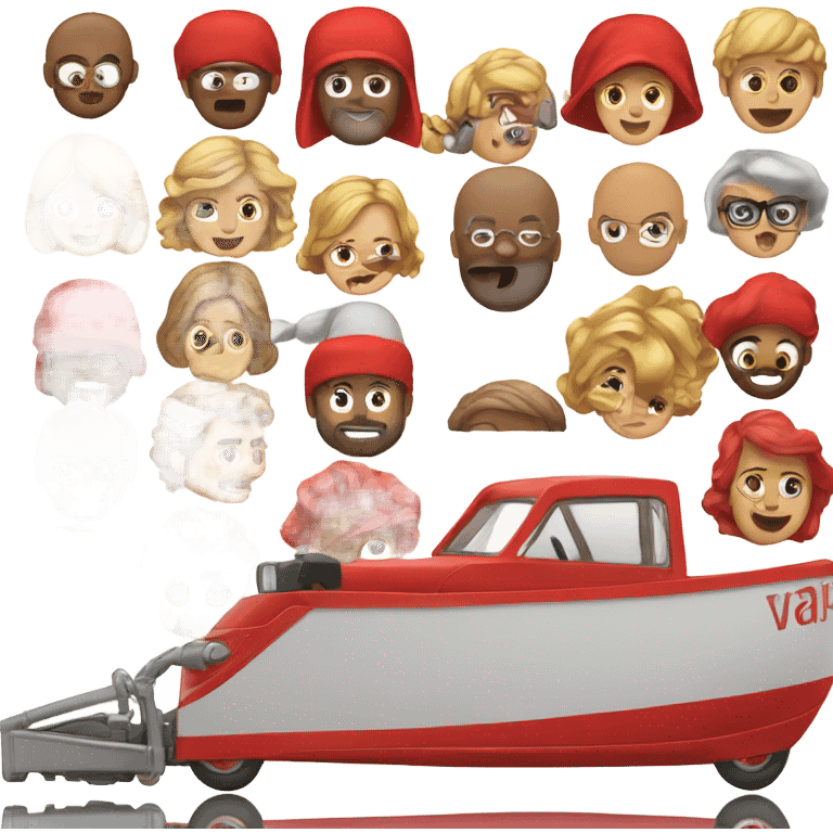 Voglio una macchina rossa e rotta emoji