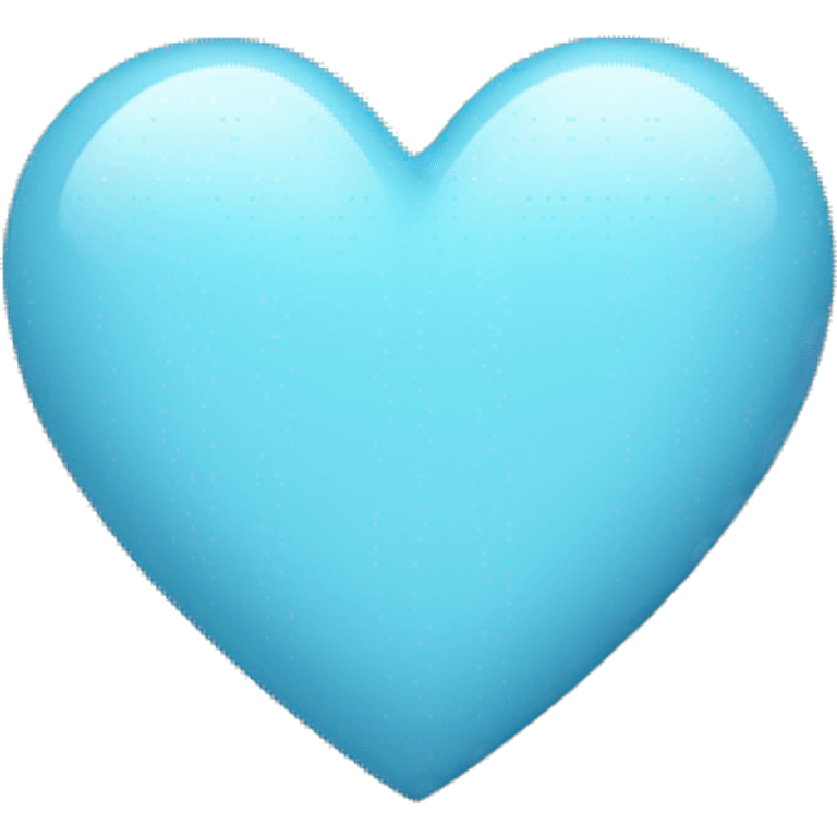 Baby blue heart  emoji