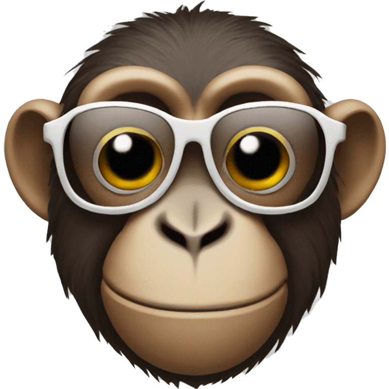 Monkey with sunglasses  emoji