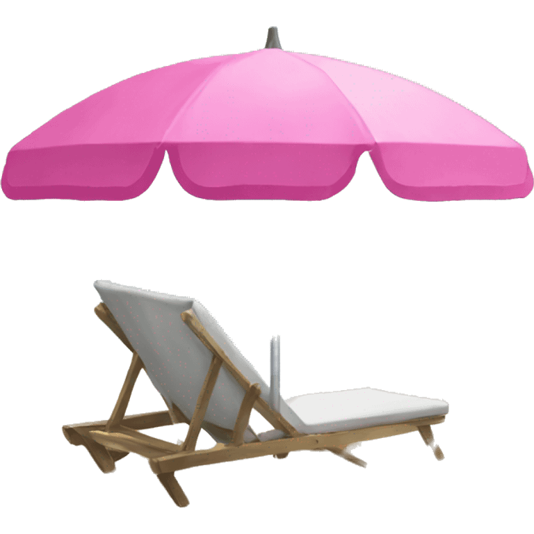 Pink beach umbrella  emoji