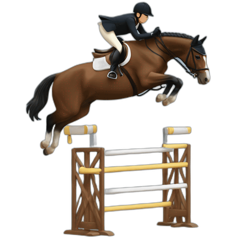 Horse show jumping  emoji