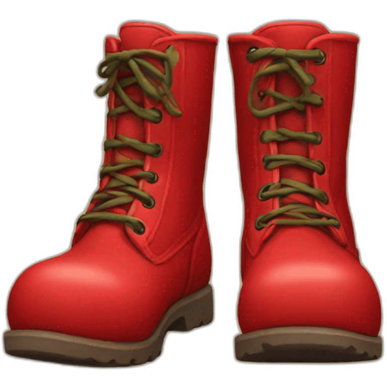 Red boots emoji