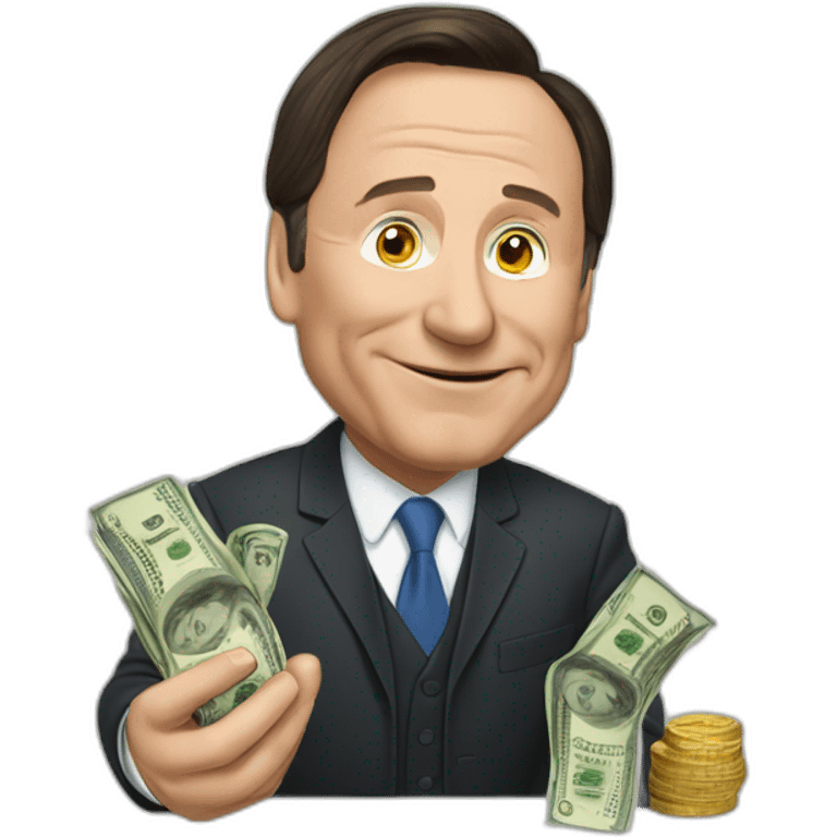 François Legault counting money emoji