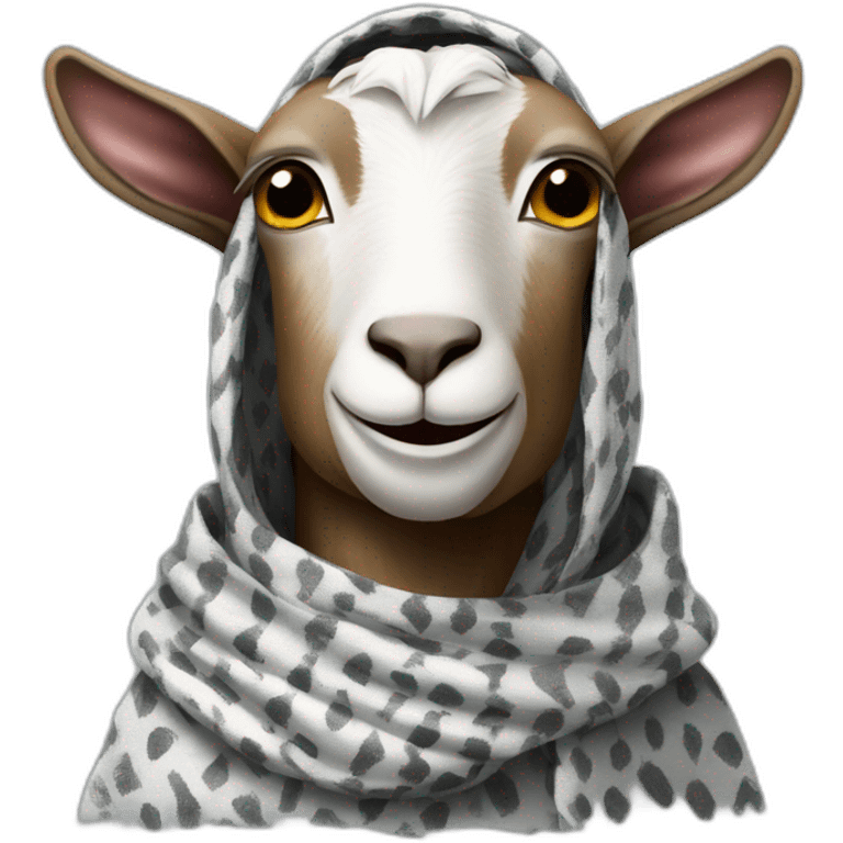 goat wearing Keffiyeh emoji