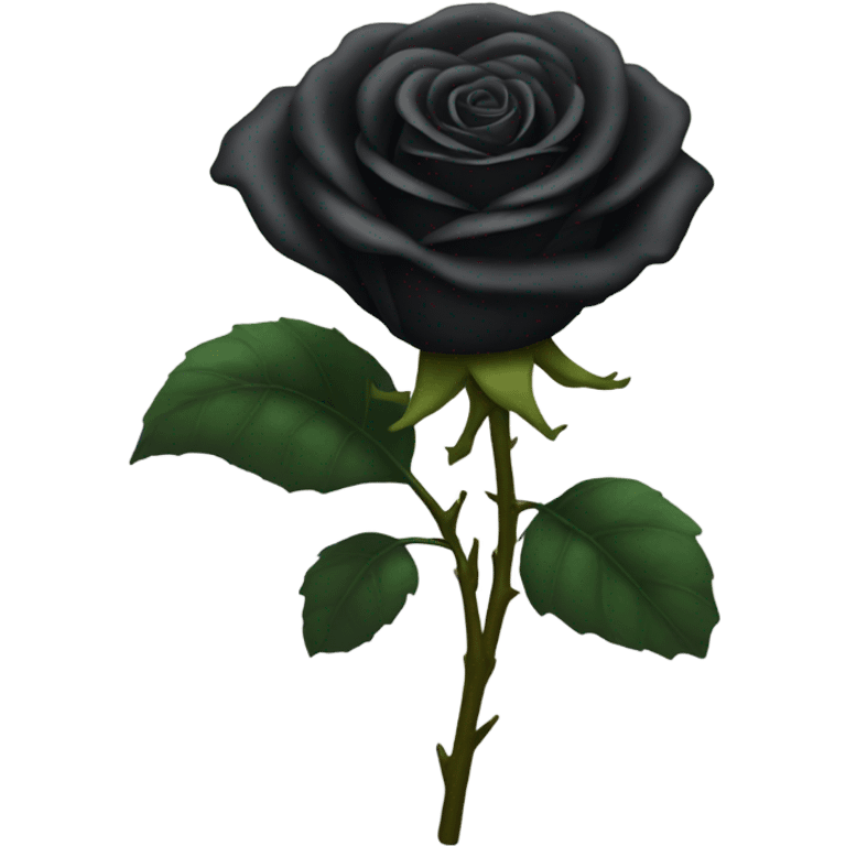 Black rose emoji