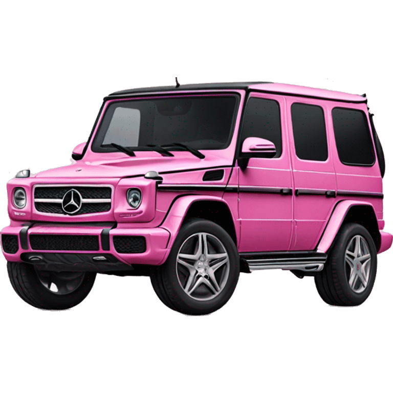 Pink Mercedes g wagon emoji