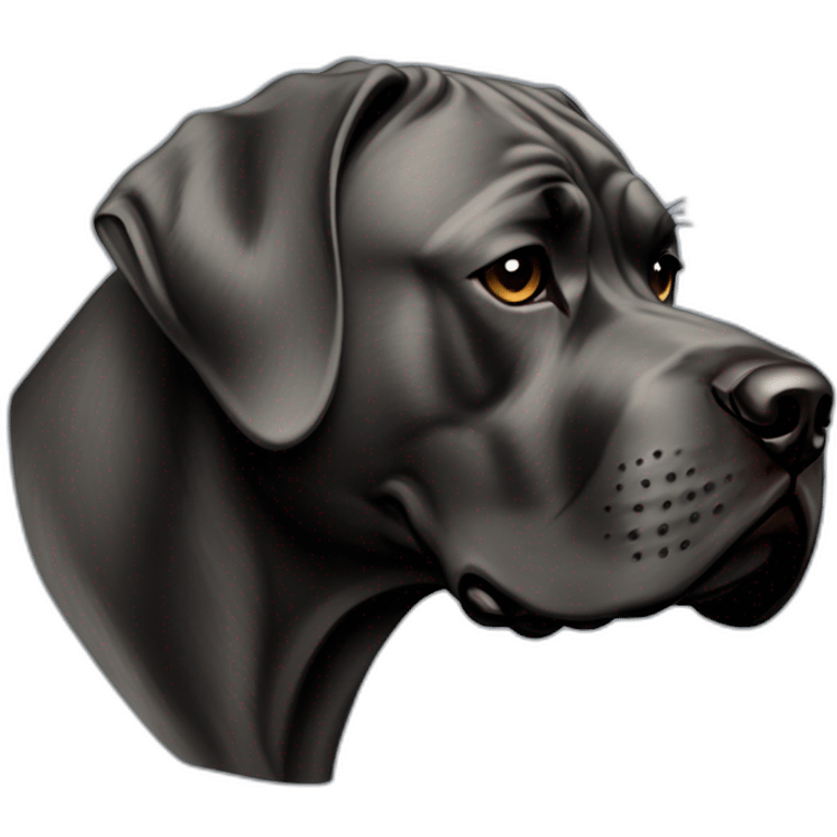 dog Cane Corso in profile emoji