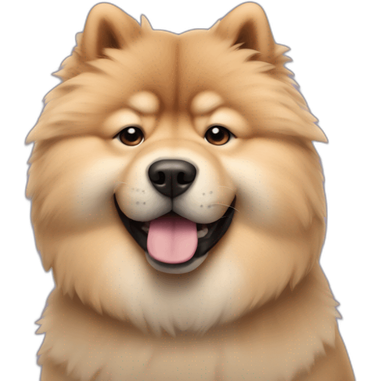 Chow dog rockstar emoji