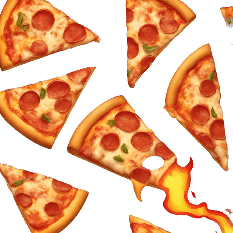 Pizza on fire  emoji