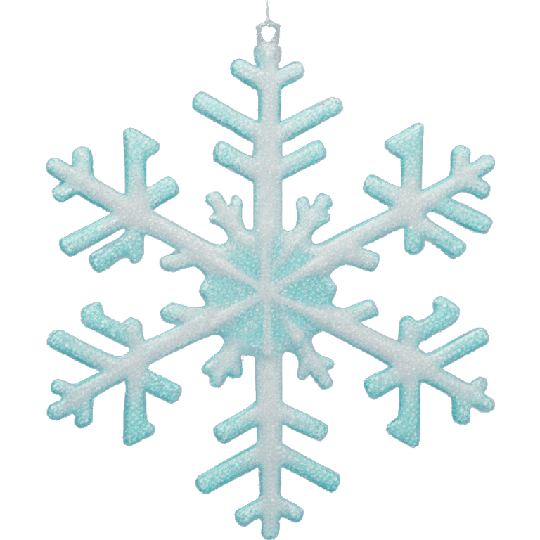 Glitter Snowflake ornament  emoji