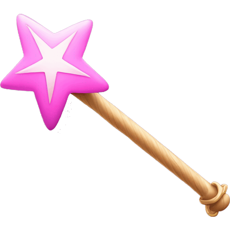 Pink magic wand emoji