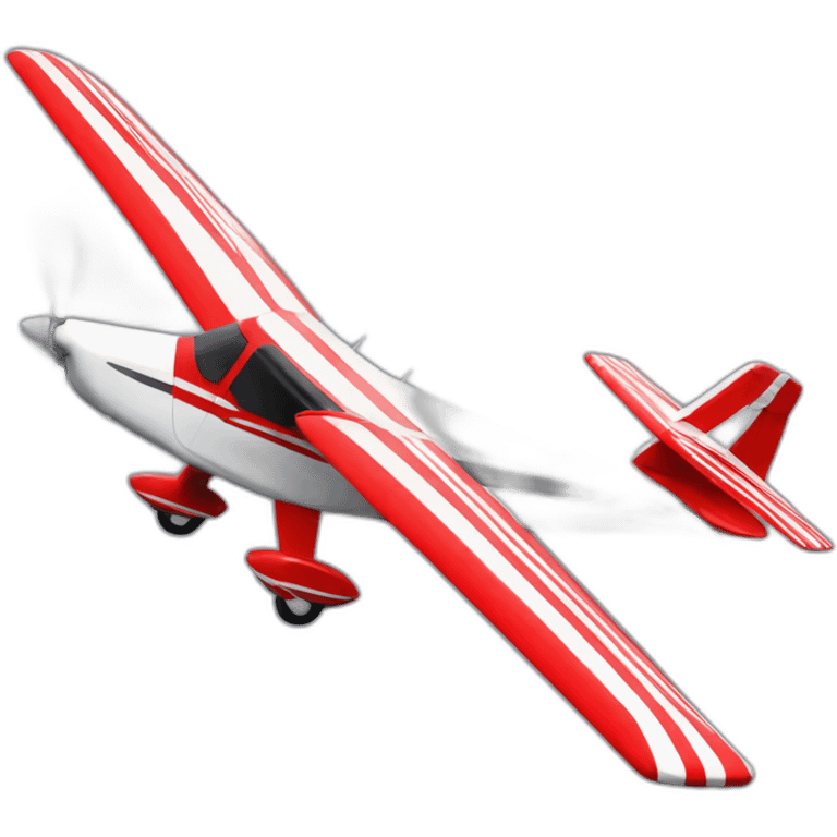 airplane super decathlon red and white  emoji