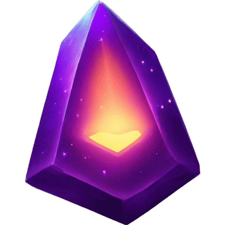 a glowing purple space artifact emoji