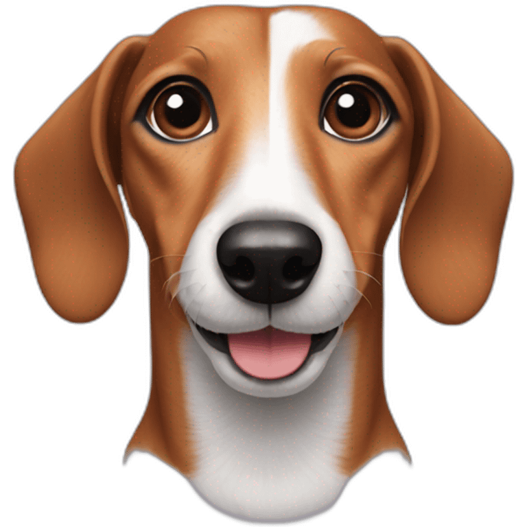 jack russel dachshund face front emoji