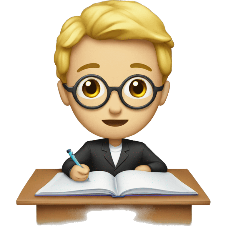 concentrate to study in class emoji