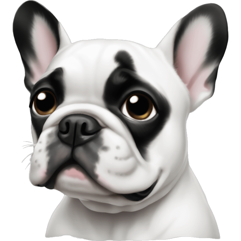 Dog French Bulldog black and white emoji