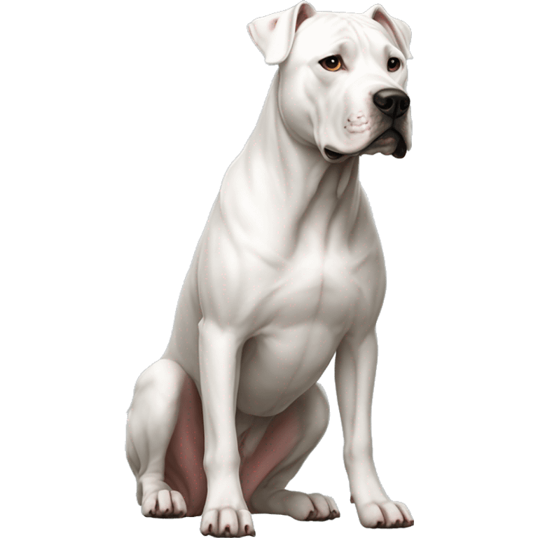 Dogo Argentino Dog Breed Full Body emoji