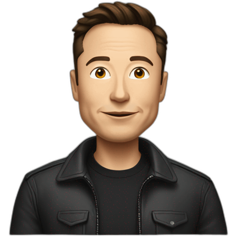 elon musk black emoji