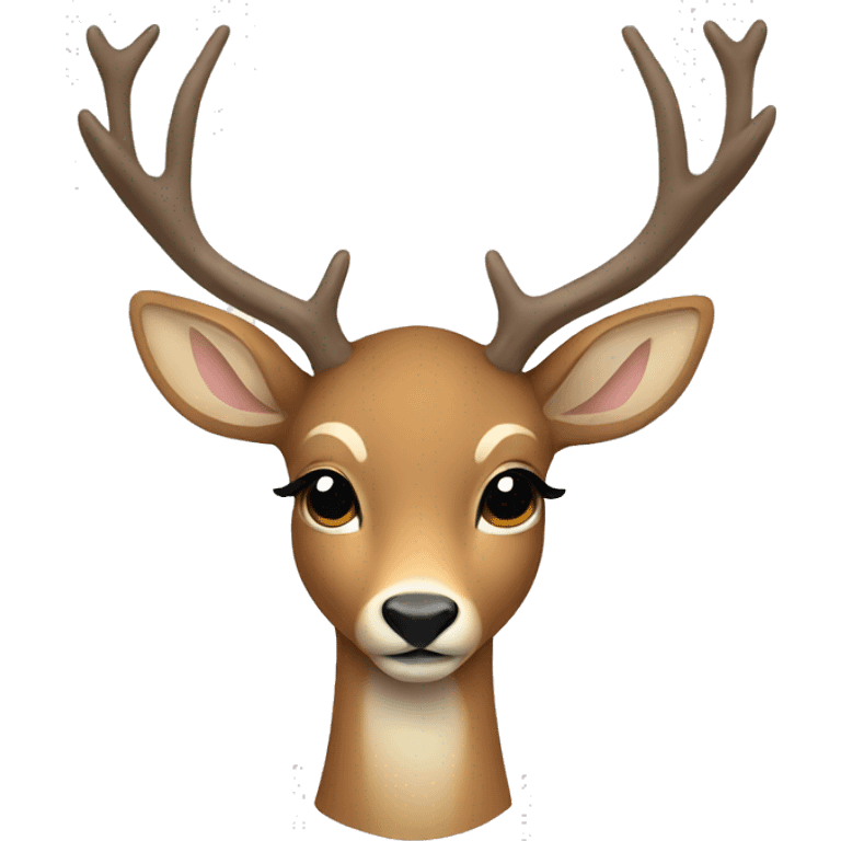 Deer with white bow  emoji