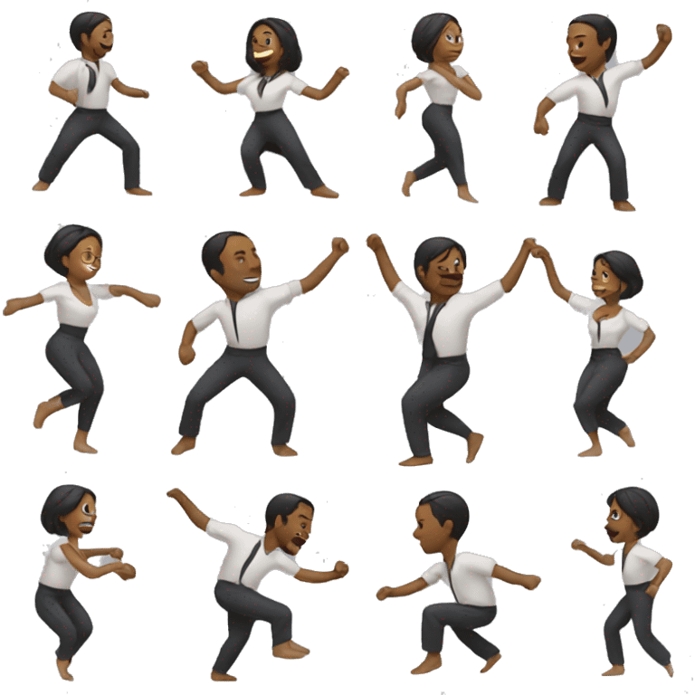 woman and man dance emoji emoji