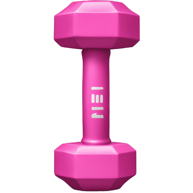 Pink dumbell  emoji