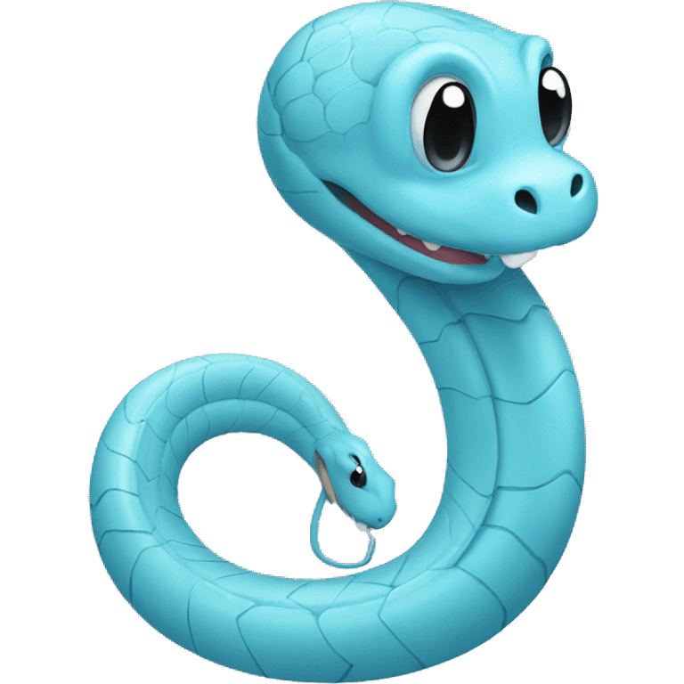 Light blue snake emoji