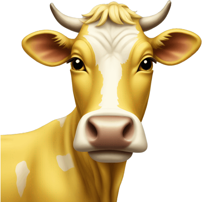 Yellow cow emoji