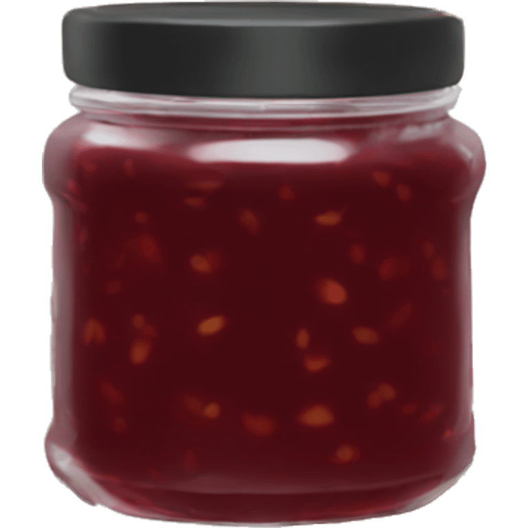 cherry jam in a plain jar aesthetic emoji