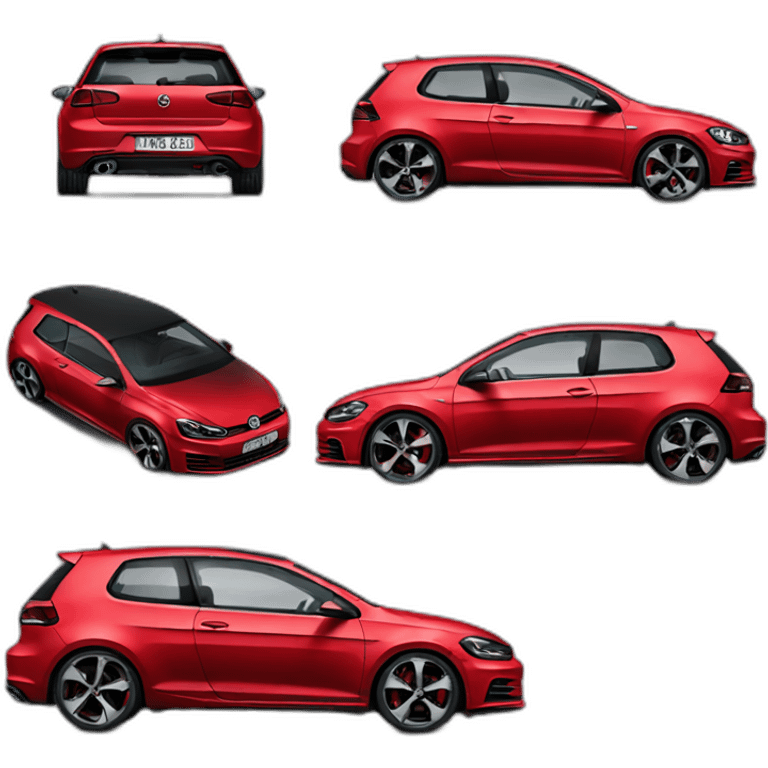 red golf 6 gti emoji