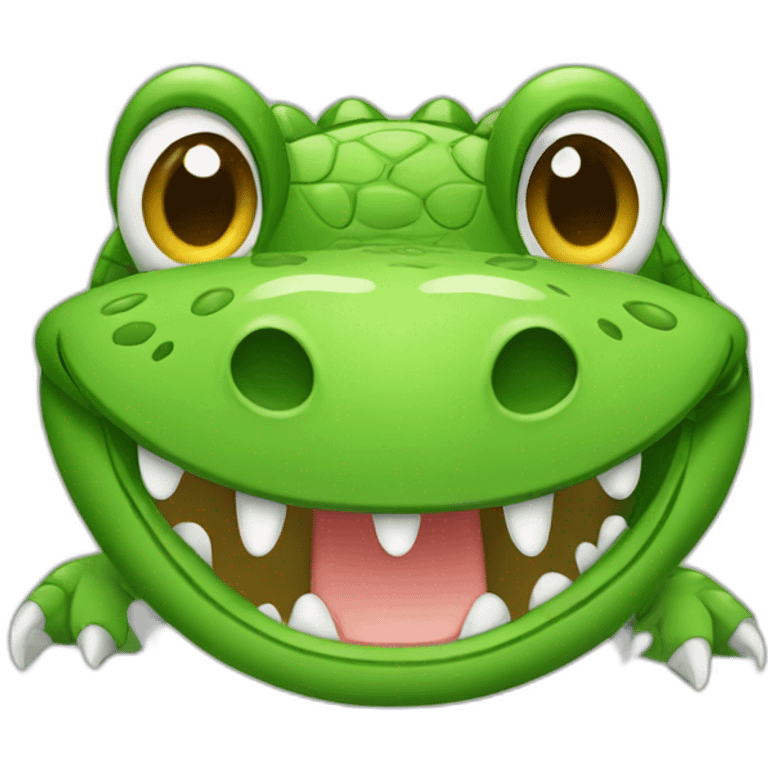 Cute crocodile emoji