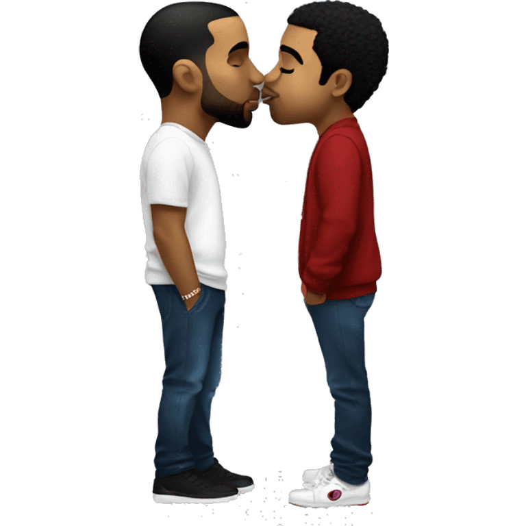 drake kissing p diddy emoji