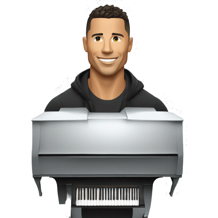 Piano ronaldo et merci en train de discuter. emoji