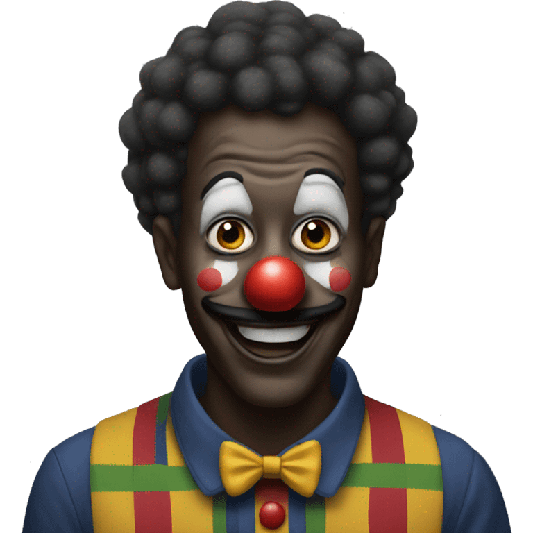 Black clown emoji