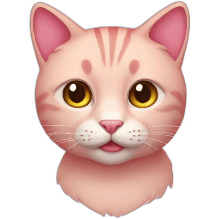 cat pink emoji