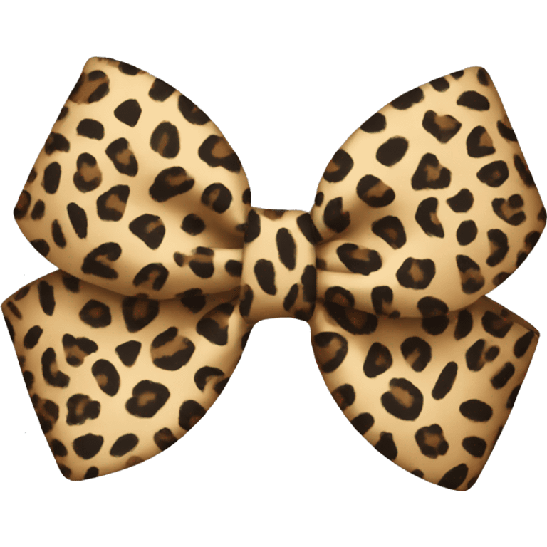 leopard print bow emoji