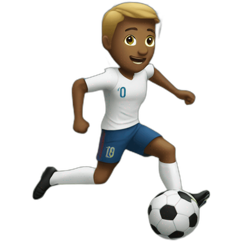 soccer player volley shot emoji