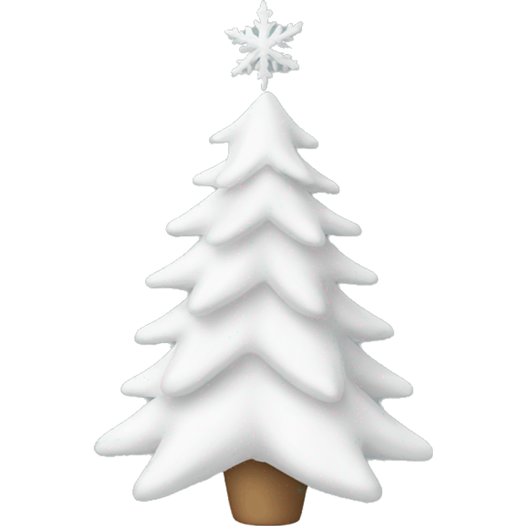 White Christmas decoration  emoji