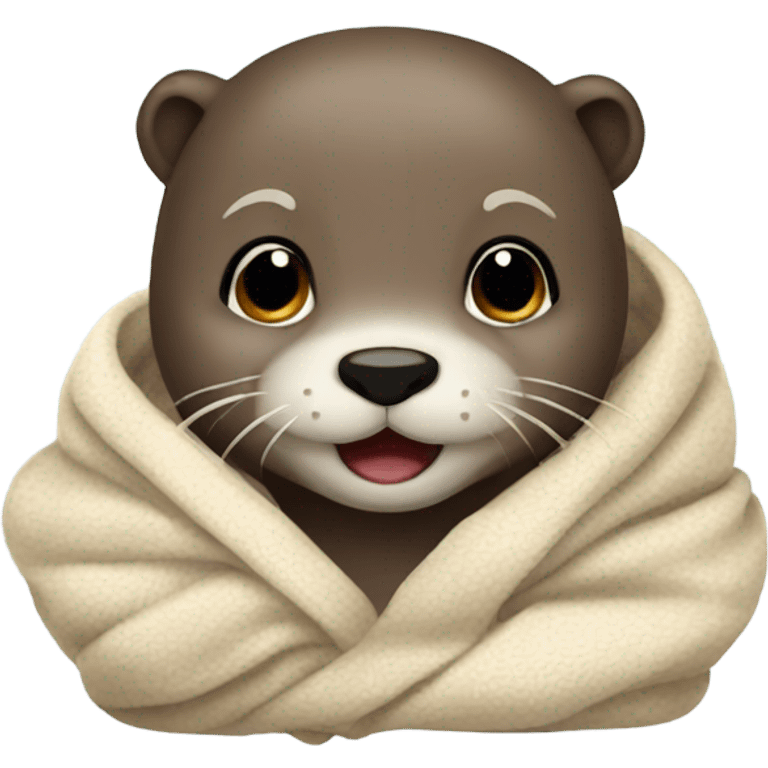 Otter of blanket emoji