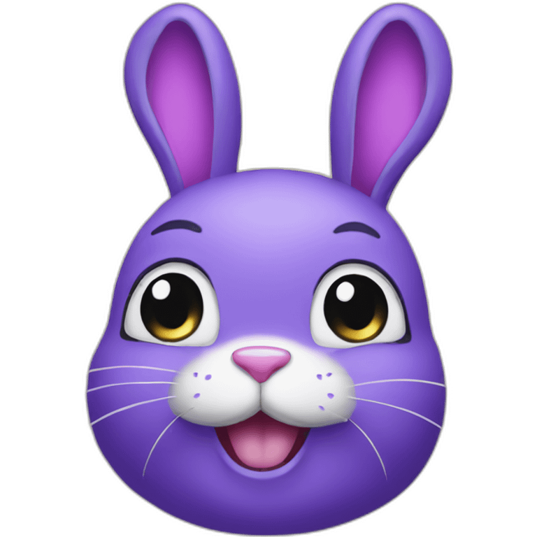 Purple bunny emoji