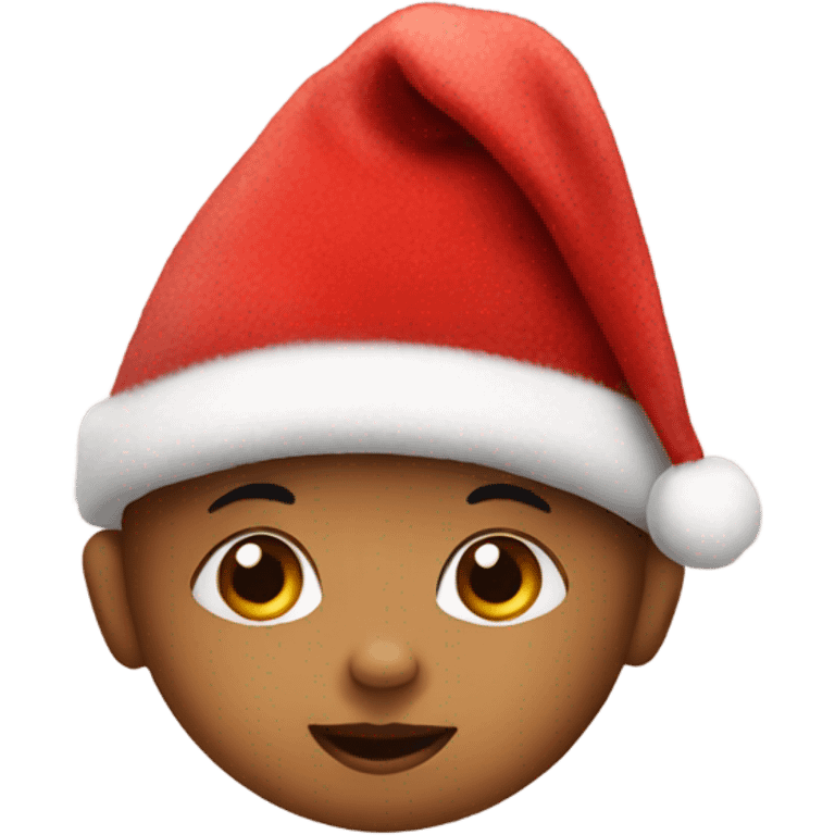 Baby with Santa hat emoji