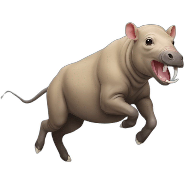 Babirusa Running emoji